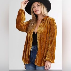 Free People My Best Velvet Top